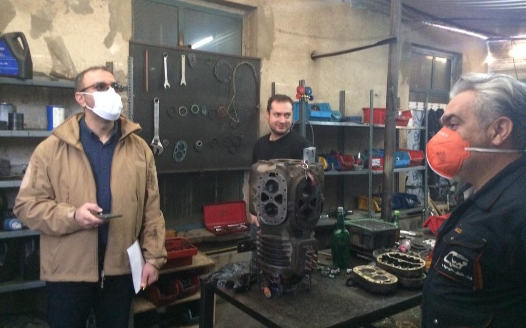 بازدید کارشناسان ایمنی و بهداشت راه آهن ج.ا.ا